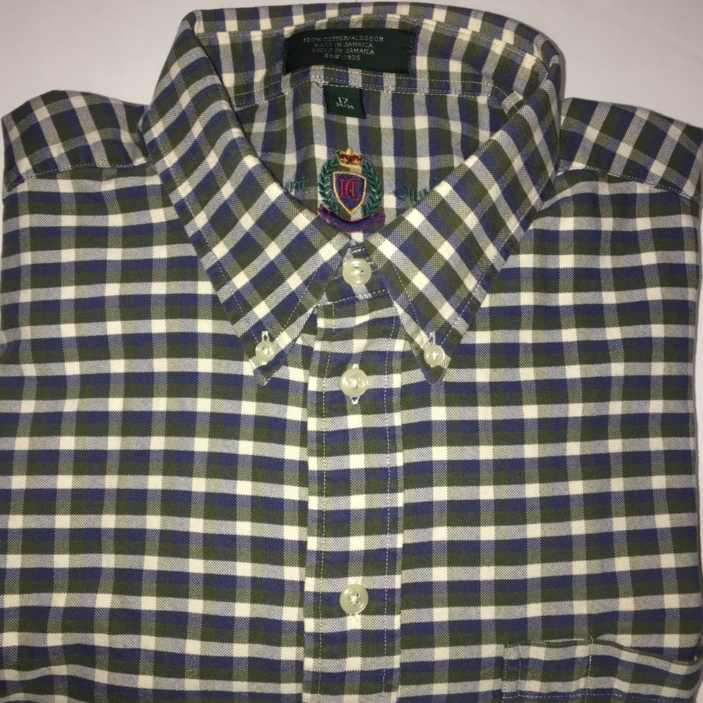 90s Hunt Club Plaid Long Sleeves Shirt size XL